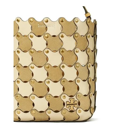 Tory Burch McGraw Die Cut Small Bucket Bag - One Size - Picture 2 of 4